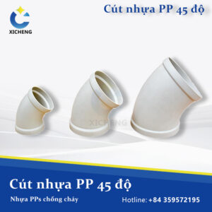 Cút nhựa PP 45 độ