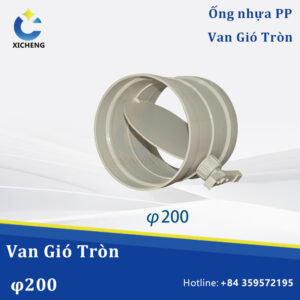 Van Gió Nhựa PP φ200