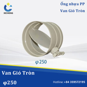 Van Gió Nhựa PP φ250