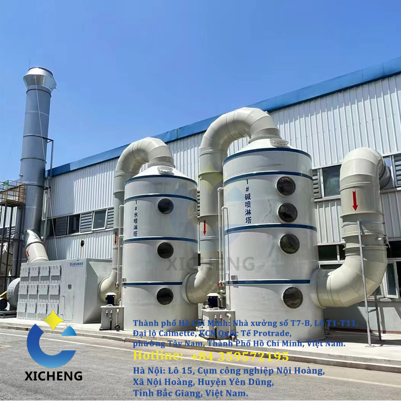 Nhà máy tháp hấp thụ nhựa PP