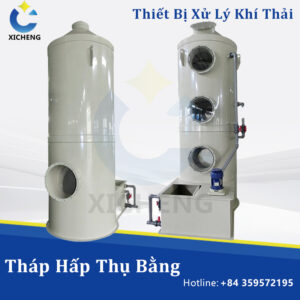 Xử Lý Khí Thải Bằng Tháp Hấp Phụ