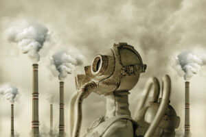 Industrial waste gas pollution