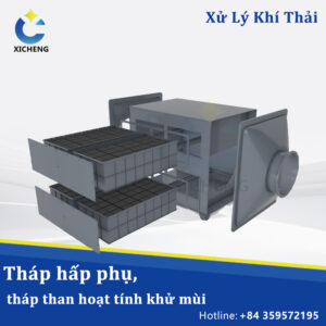 Tháp hấp phụ, tháp than hoạt tính khử mùi Thành phố Hồ Chí Minh